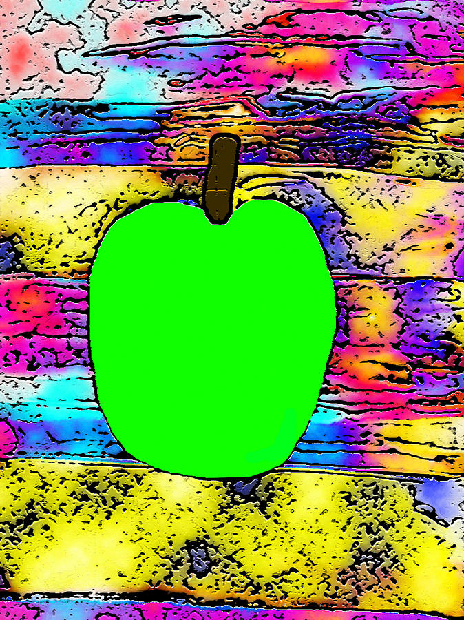 Green Apple Painting By Irvlands Artfolio Fine Art America   Green Apple Irvlands Artfolio 