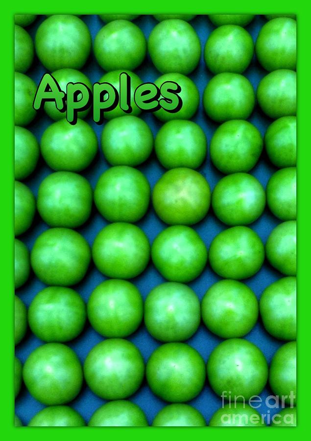 Green Apple Poster Photograph by Joan-Violet Stretch