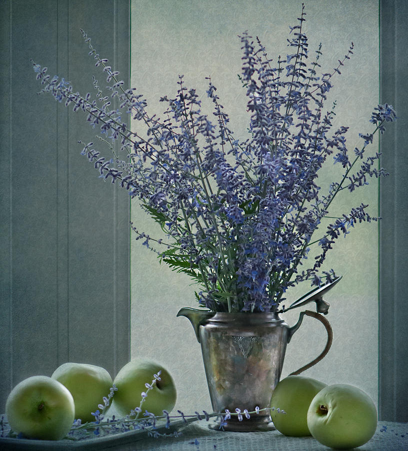Green Apples in the Window Photograph by Maggie Terlecki