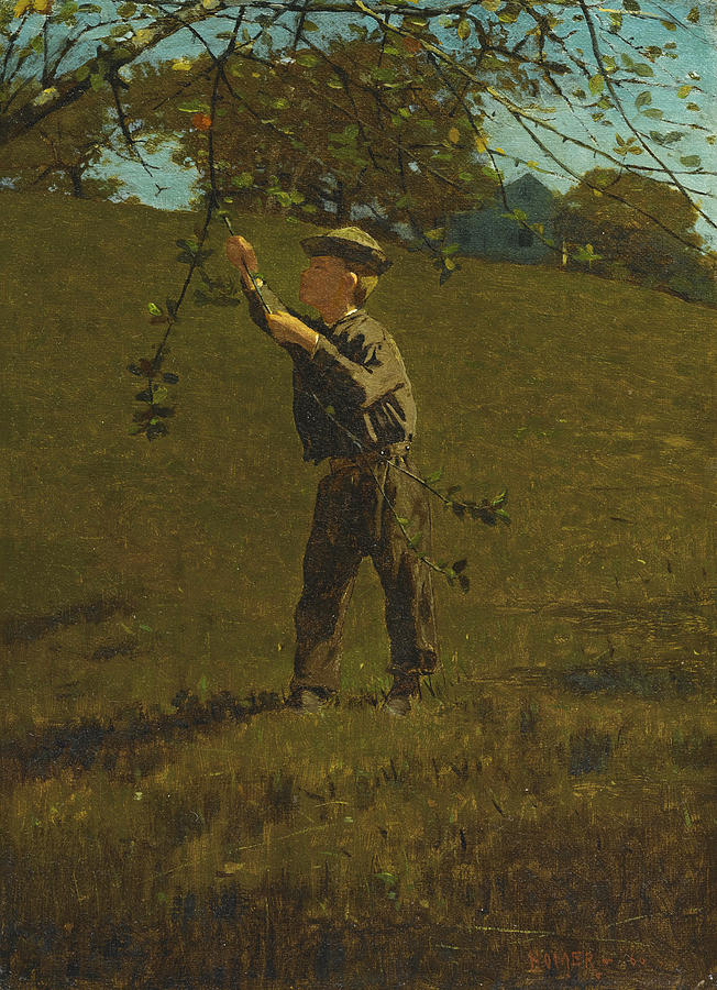 Green Apples Painting by Winslow Homer