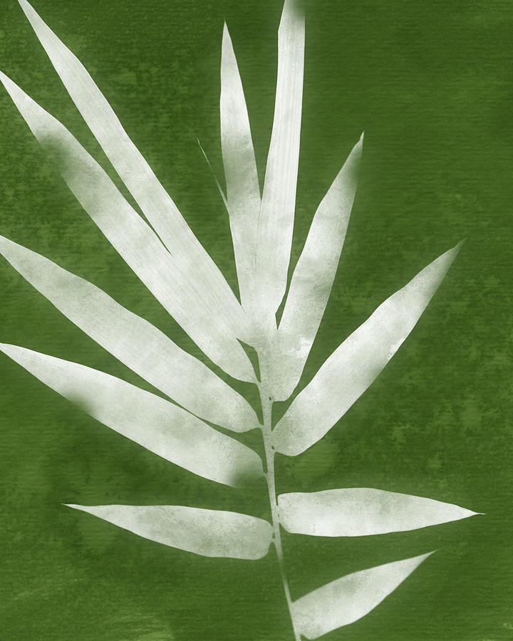 Nature Mixed Media - Green Bamboo 2- Art by Linda Woods by Linda Woods
