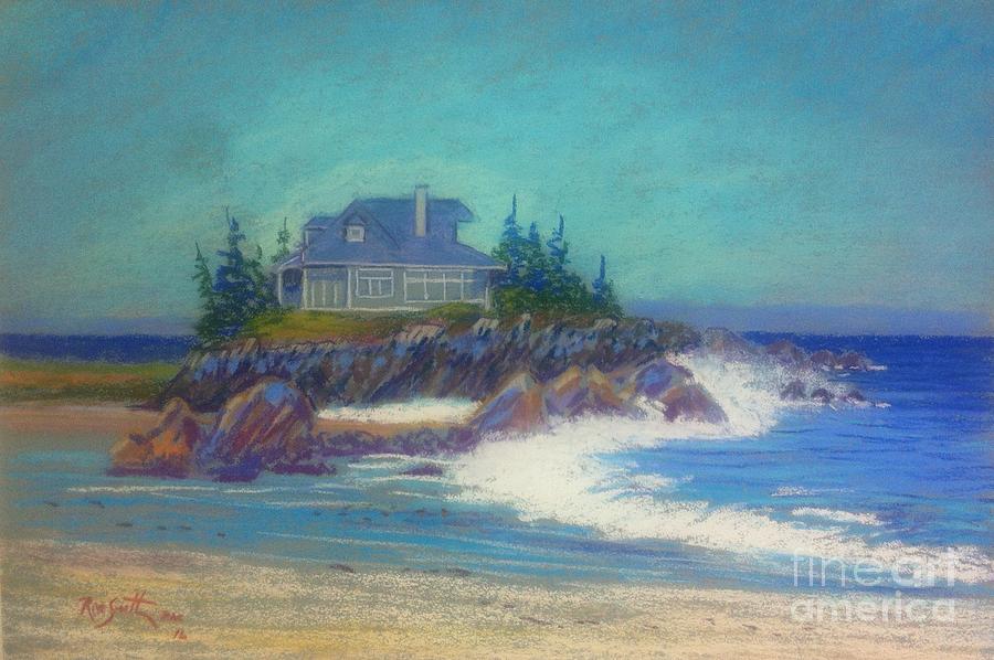 Green Bay  Pastel by Rae  Smith