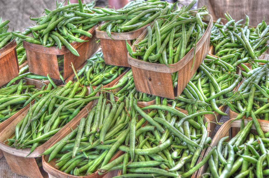 Vegetable Photograph - Green Beans by Linda Covino