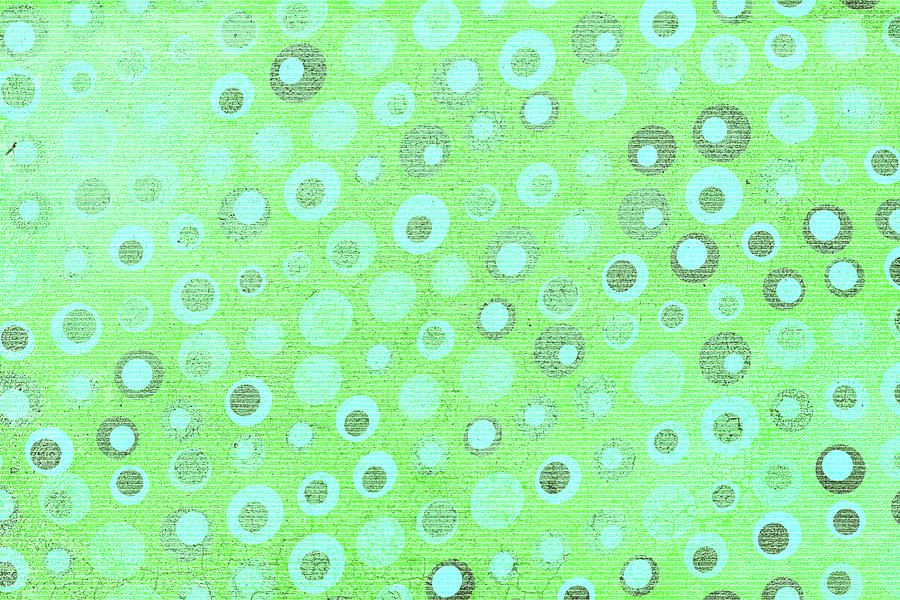 Green, Blue and Gray Dots Texture With Lines Digital Art by Alain De ...