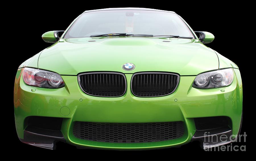 Car Photograph - Green BMW by Vicki Spindler