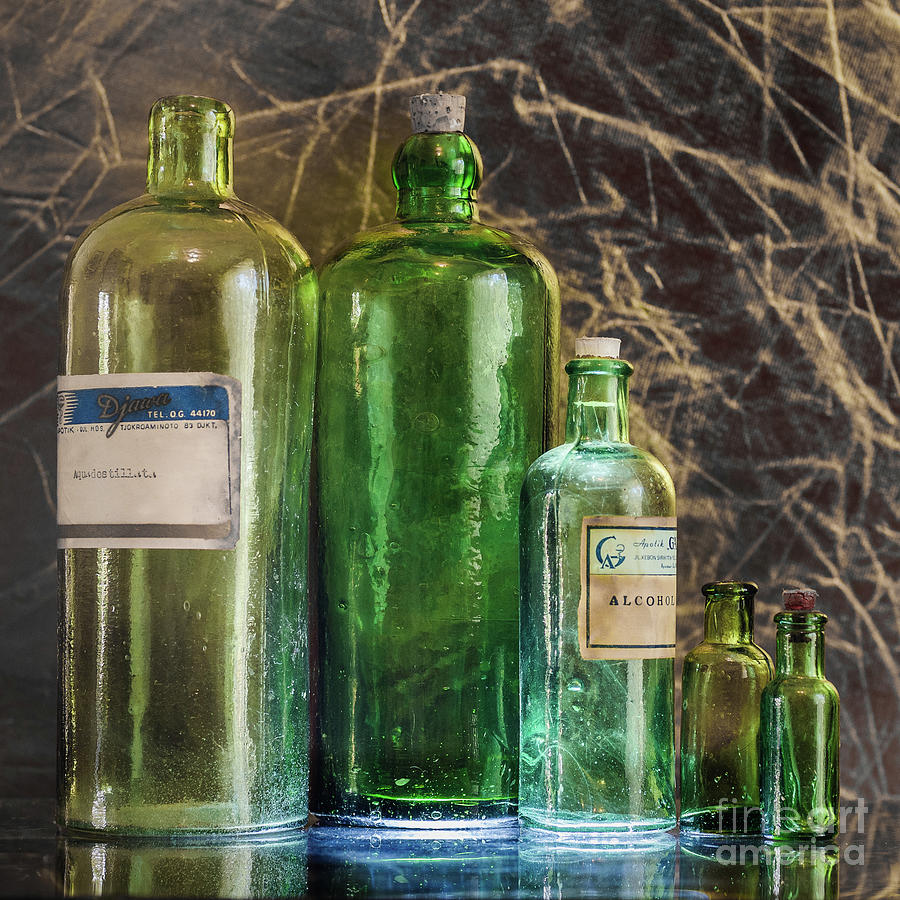  Green Bottles Photograph by Werner Padarin