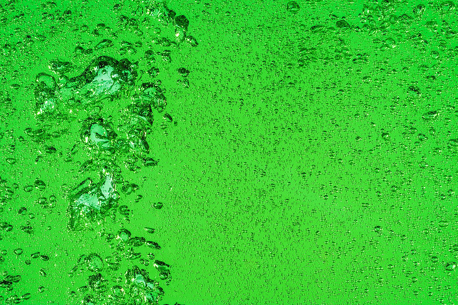 Green Bubbles Photograph
