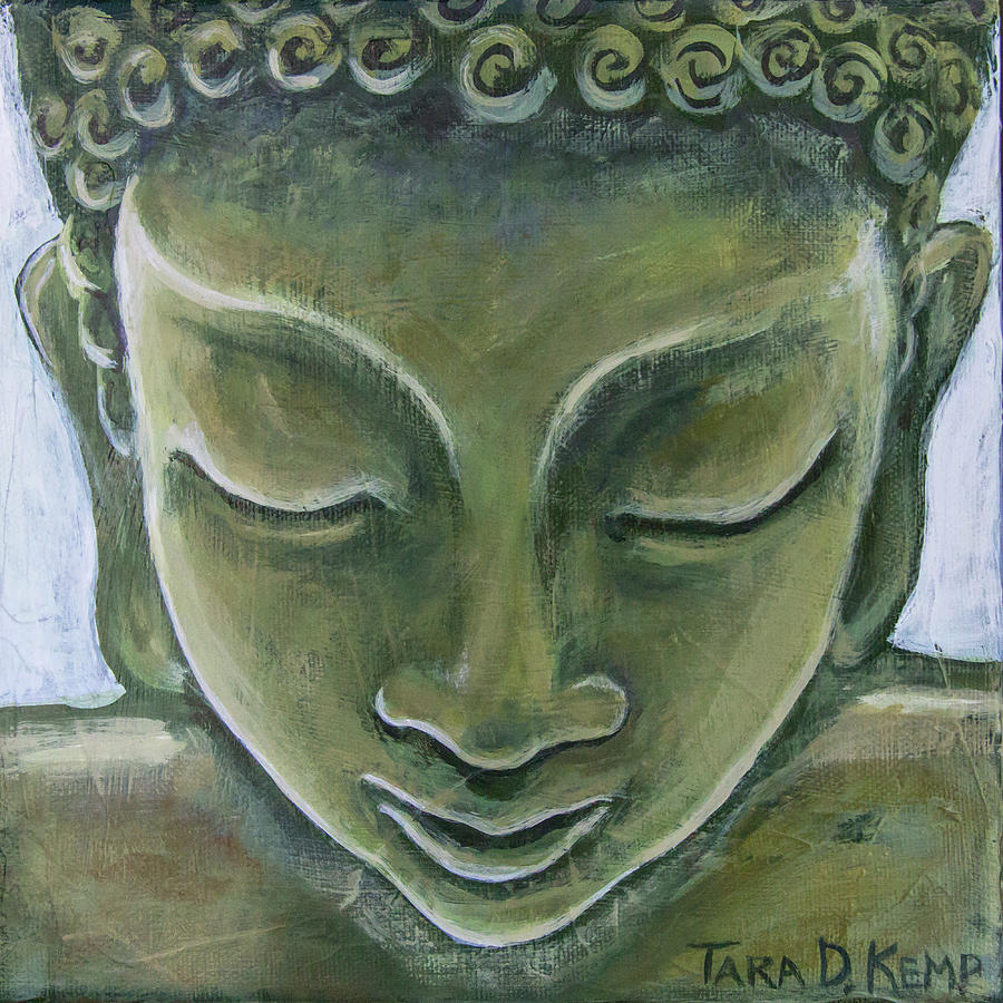 Jade Buddha Painting by Tara D Kemp