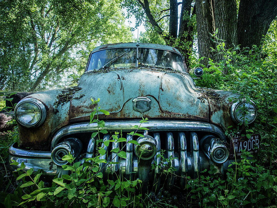 Green Buick #2 Photograph by Kristine Hinrichs