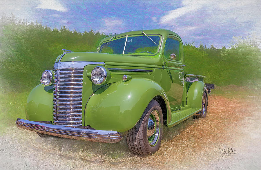 Green  Chevy  Pickup Truck Photograph by Bill Posner