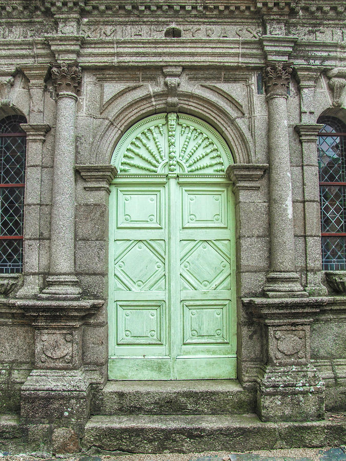 Green Church Door ii Photograph by Helen Jackson