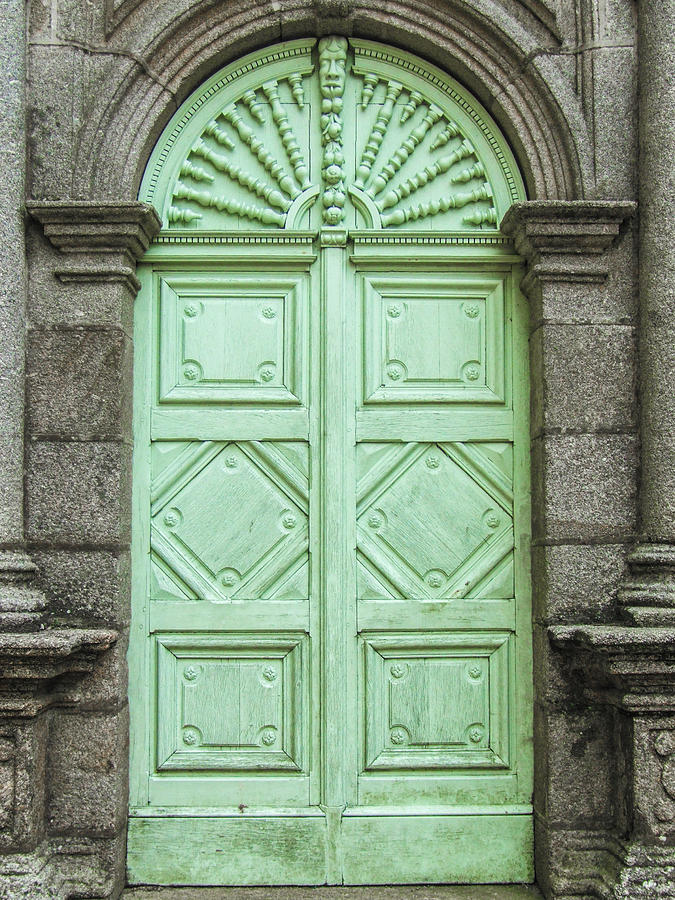 Green Church Door iii Photograph by Helen Jackson