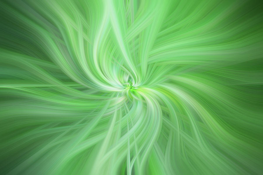Green Colored Abstract. Concept Health Photograph by Jenny Rainbow