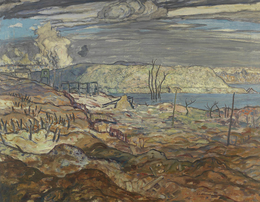 Green Crassier, 1918 Painting by Alexander Young Jackson