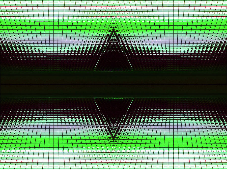 Green Doble Delta Abstract Photograph by Mary Bedy
