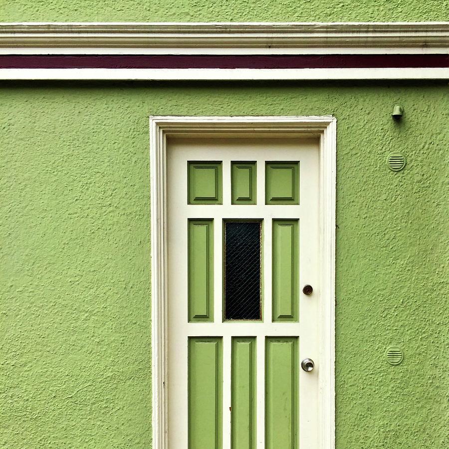 Green Door Detail Photograph by Julie Gebhardt
