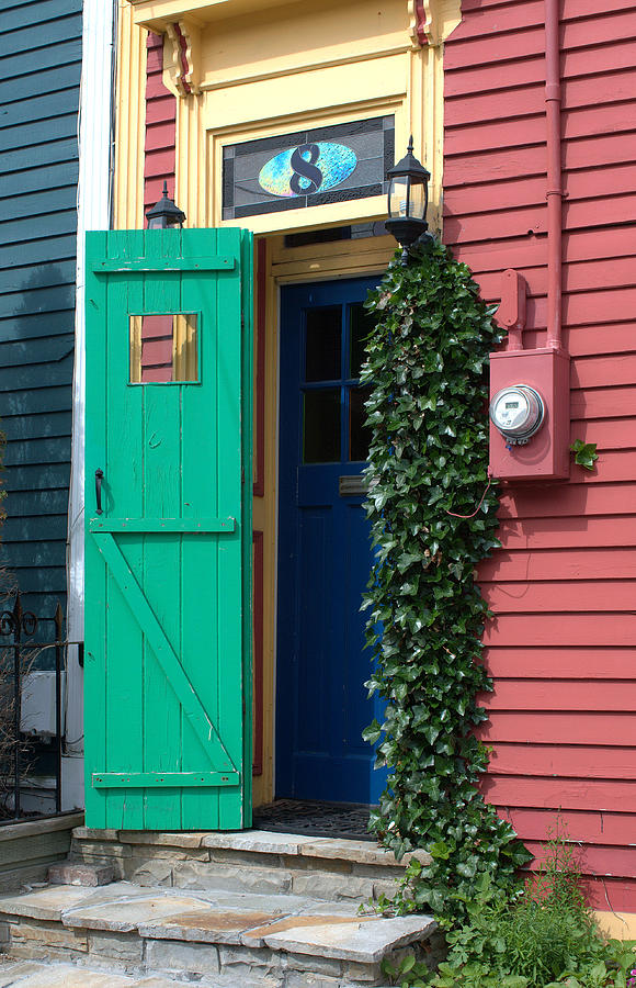 Green  Door Photograph by Douglas Pike