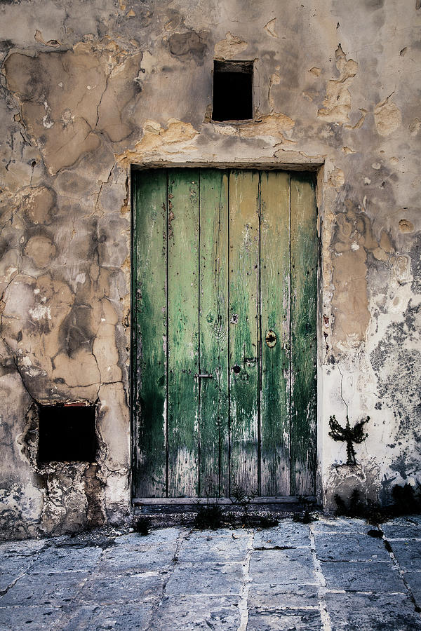 Green Door 3 Photograph by Maria Heyens