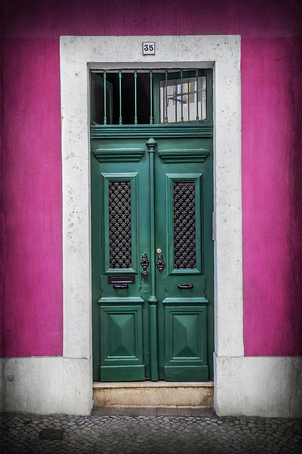 Green Door in Lisbon Photograph by Carol Japp