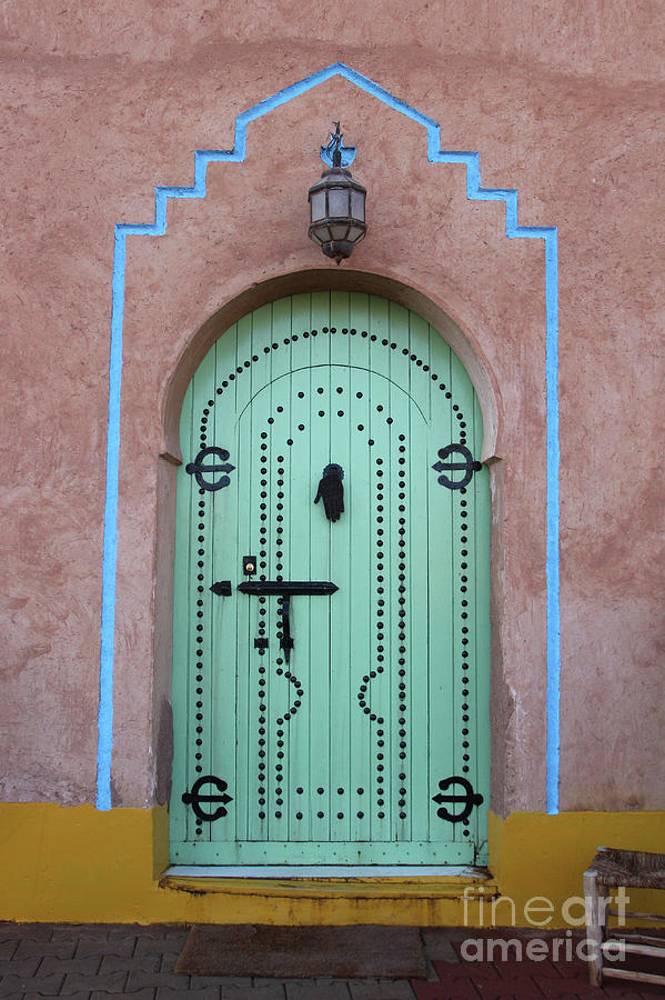 Green Door in Morocco Photograph by Hilary Emberton | Pixels