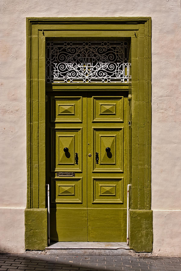 Green Door  Photograph by Joerg Lingnau