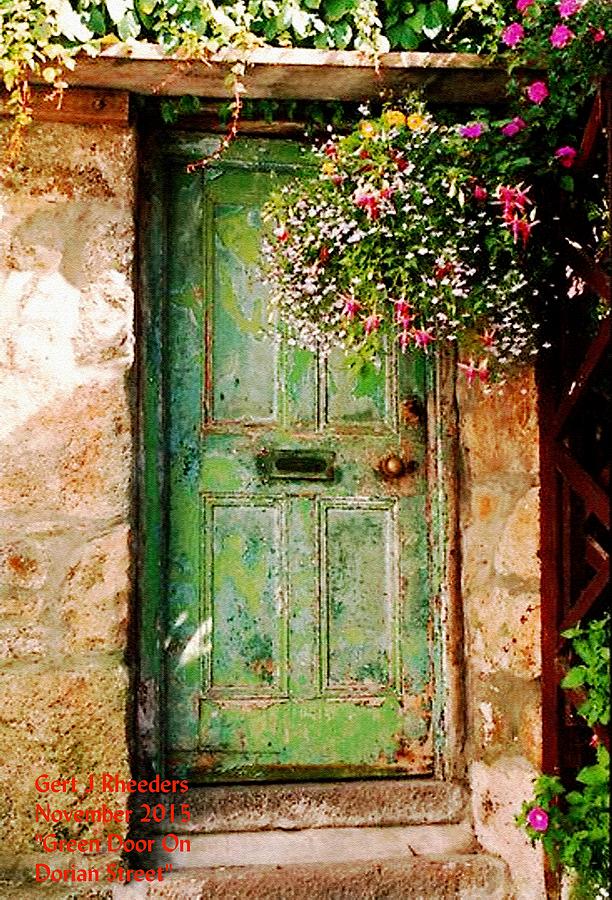 Green Door On Dorian Street H A Painting by Gert J Rheeders - Fine Art ...