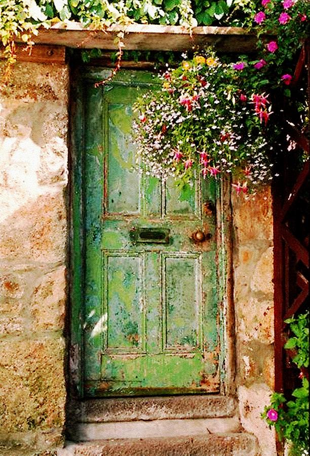 Green Door On Dorian Street H B Painting by Gert J Rheeders - Fine Art ...