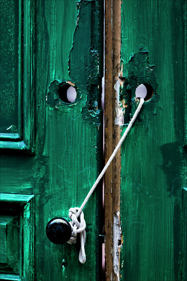 Green Door Photograph by Robert Ullmann
