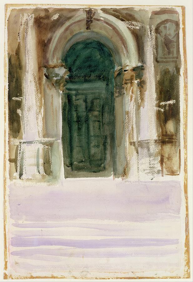 Green Door Santa Maria della Salute Painting by John Singer Sargent