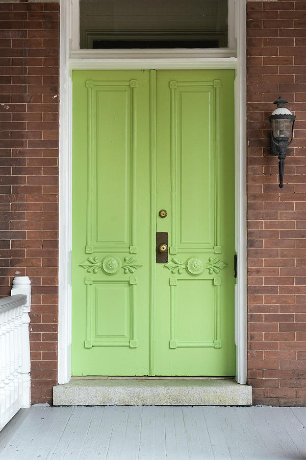 Richmond Photograph - Green Door by Sharon Popek