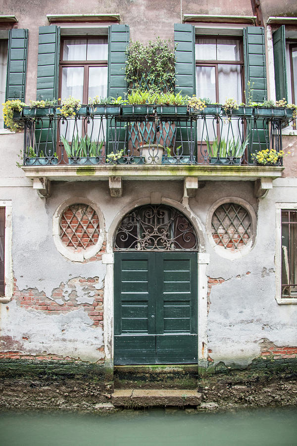 Green Door Venice Italy  Photograph by John McGraw