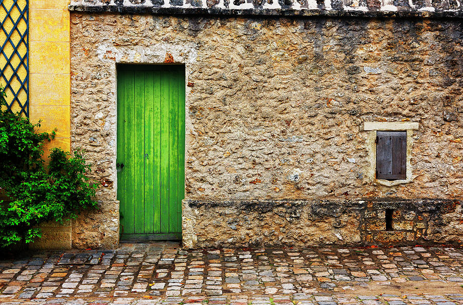 Green Door Versailles Palace France Photograph By Bruce Beck Fine