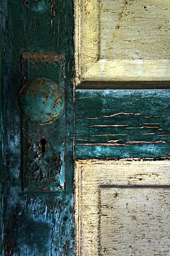 Green Doorknob Photograph by Murray Bloom