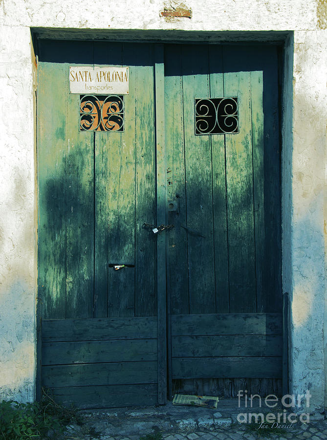 Green Doors Photograph by Jan Daniels