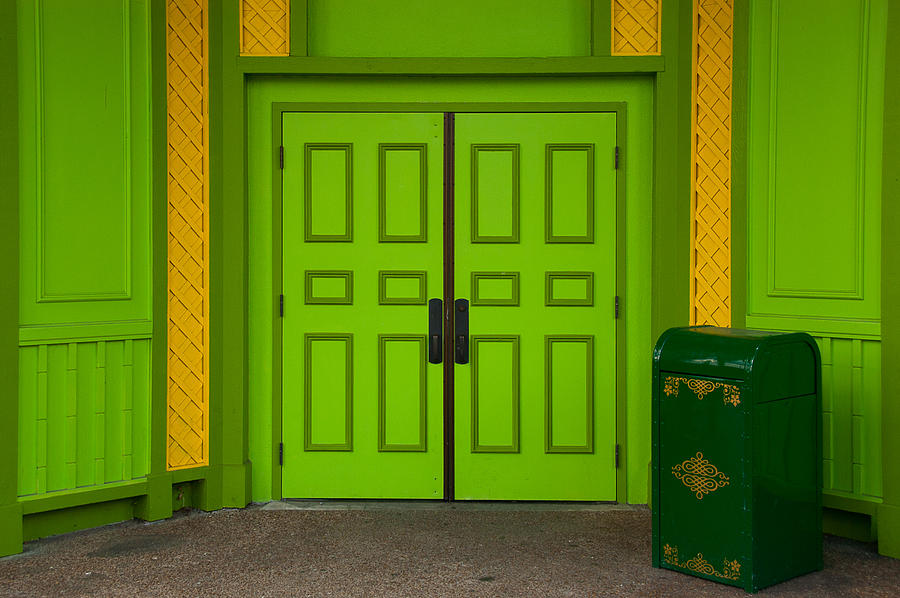 Green Doors Photograph by Monte Stevens