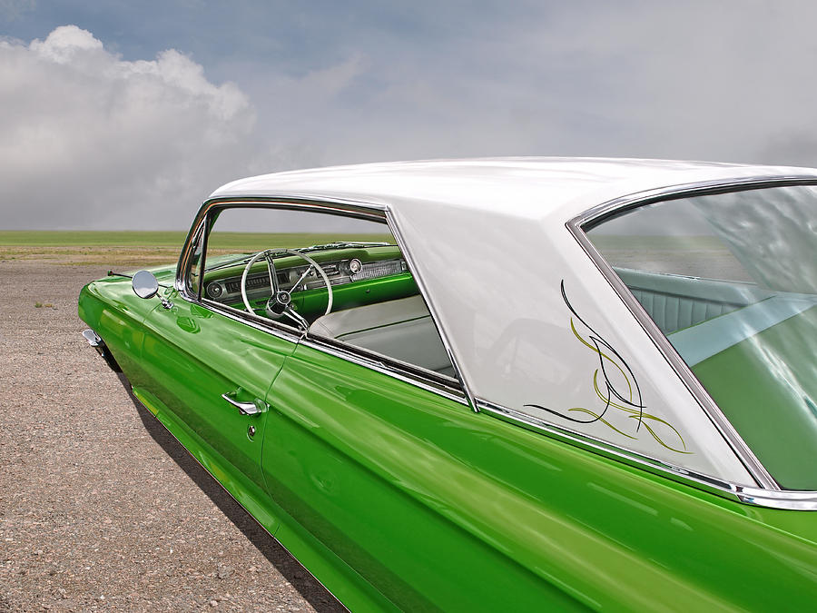 Green Dream - 62 Cadillac Photograph by Gill Billington