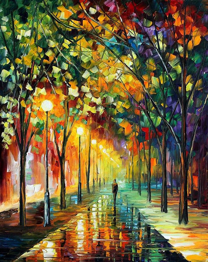 Green Dreams Painting by Leonid Afremov | Pixels