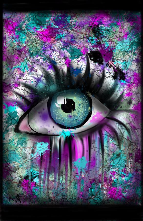 Green eye Digital Art by Kathleen Hromada