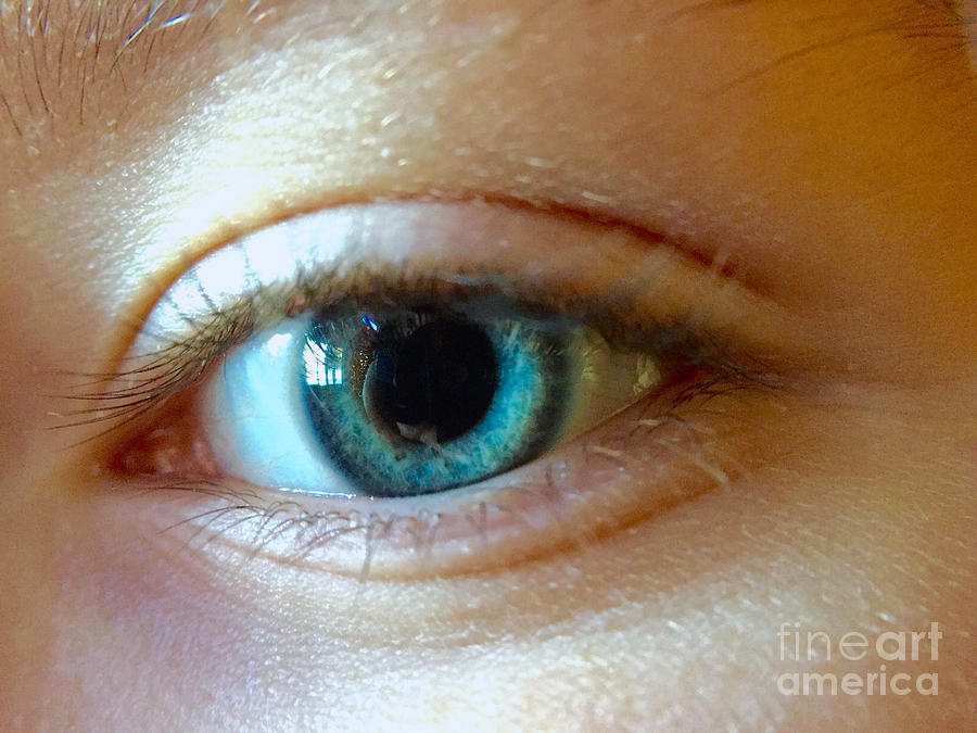 Iris Photograph - Green-Eyed Beauty by Sean Griffin