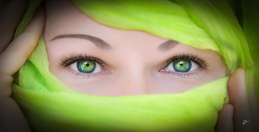 Green-eyed Girl Photograph by TK Goforth