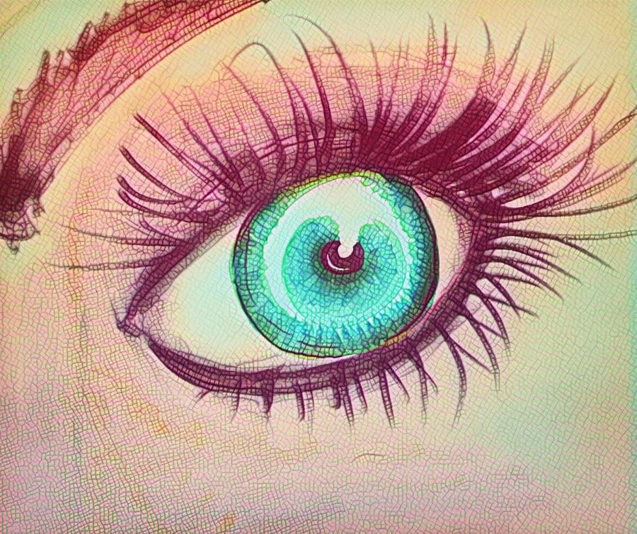 Green Eyed Digital Art by Melissa Volker - Fine Art America