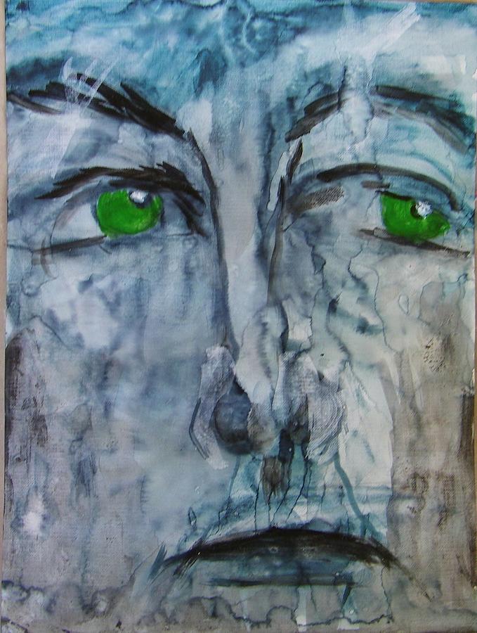 Green Eyes Painting by Judith Redman