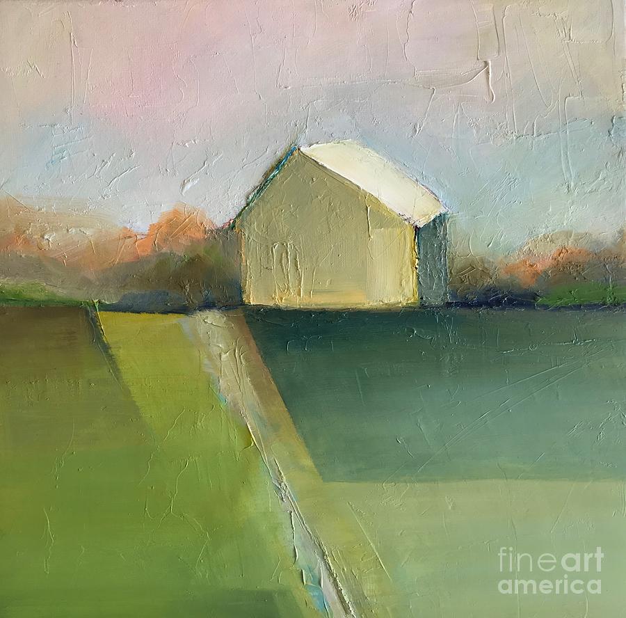 Green Field Painting by Michelle Abrams