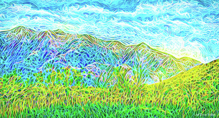 Green Fields Blue Sky - Boulder County Colorado Digital Art by Joel Bruce Wallach