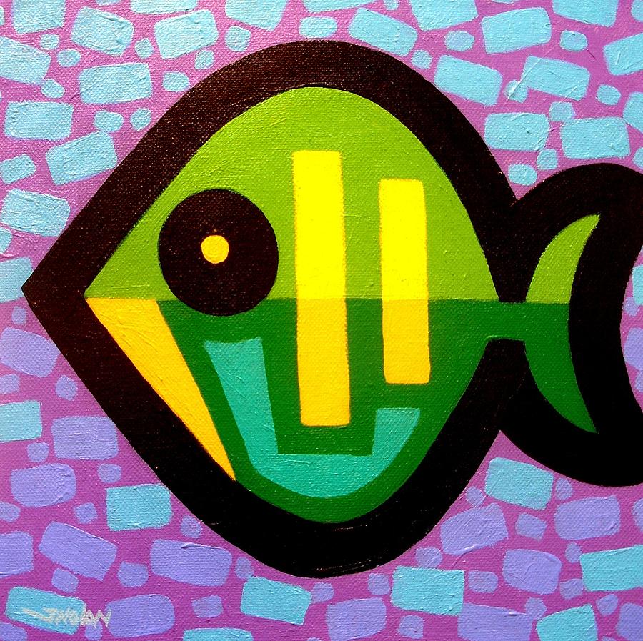 Green Fish Painting by John Nolan - Fine Art America