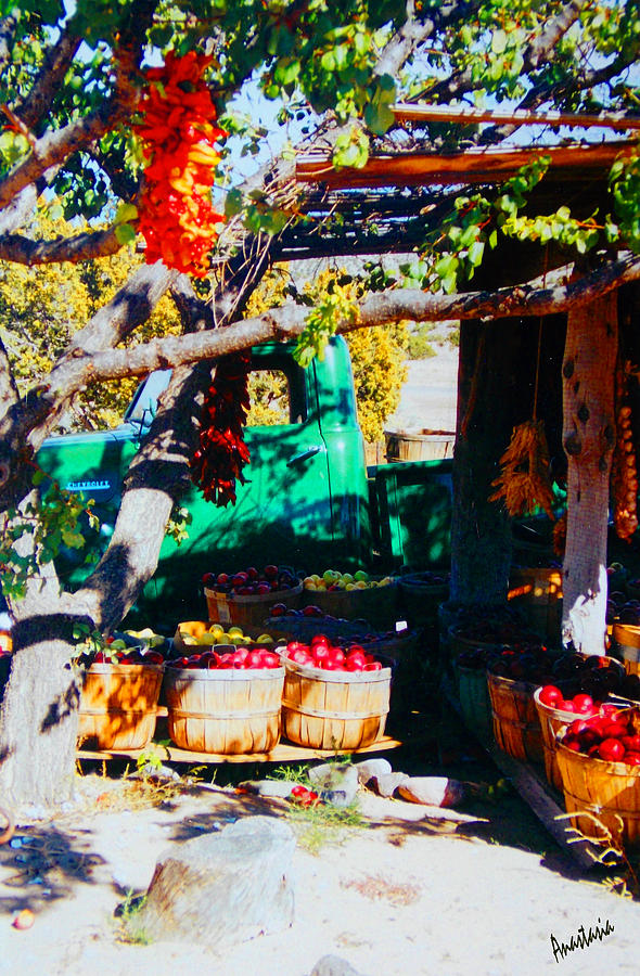 Green Fruit Stand Chevy Velarde New Mexico Photograph by Anastasia Savage Ealy