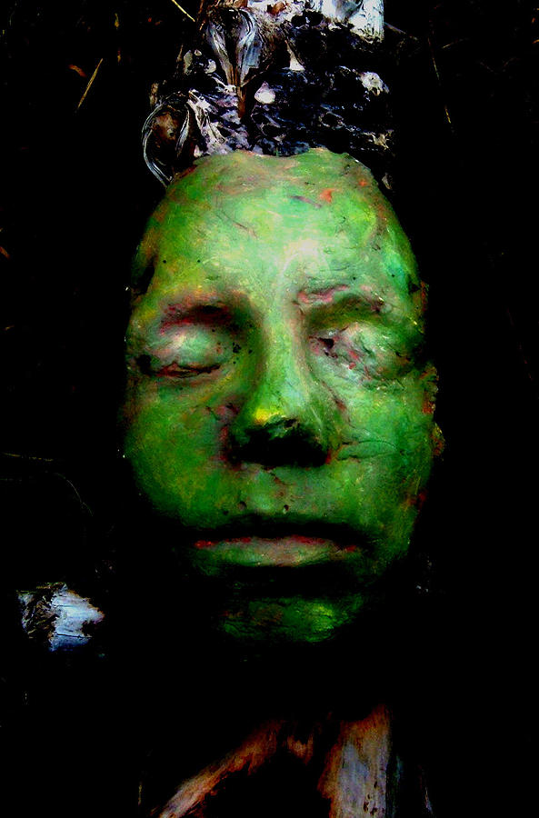 Green Girl Sculpture by Cynthia  Church