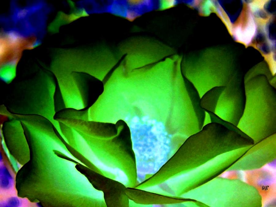 Unique Digital Art - Green Glow by Will Borden
