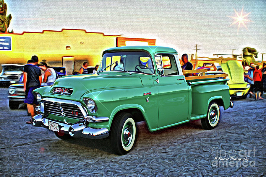 Green GMC Pickup Truck Photograph by Randy Harris