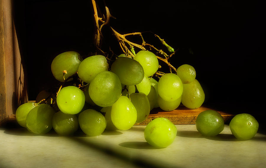 Green Grapes Photograph by Mike Eingle